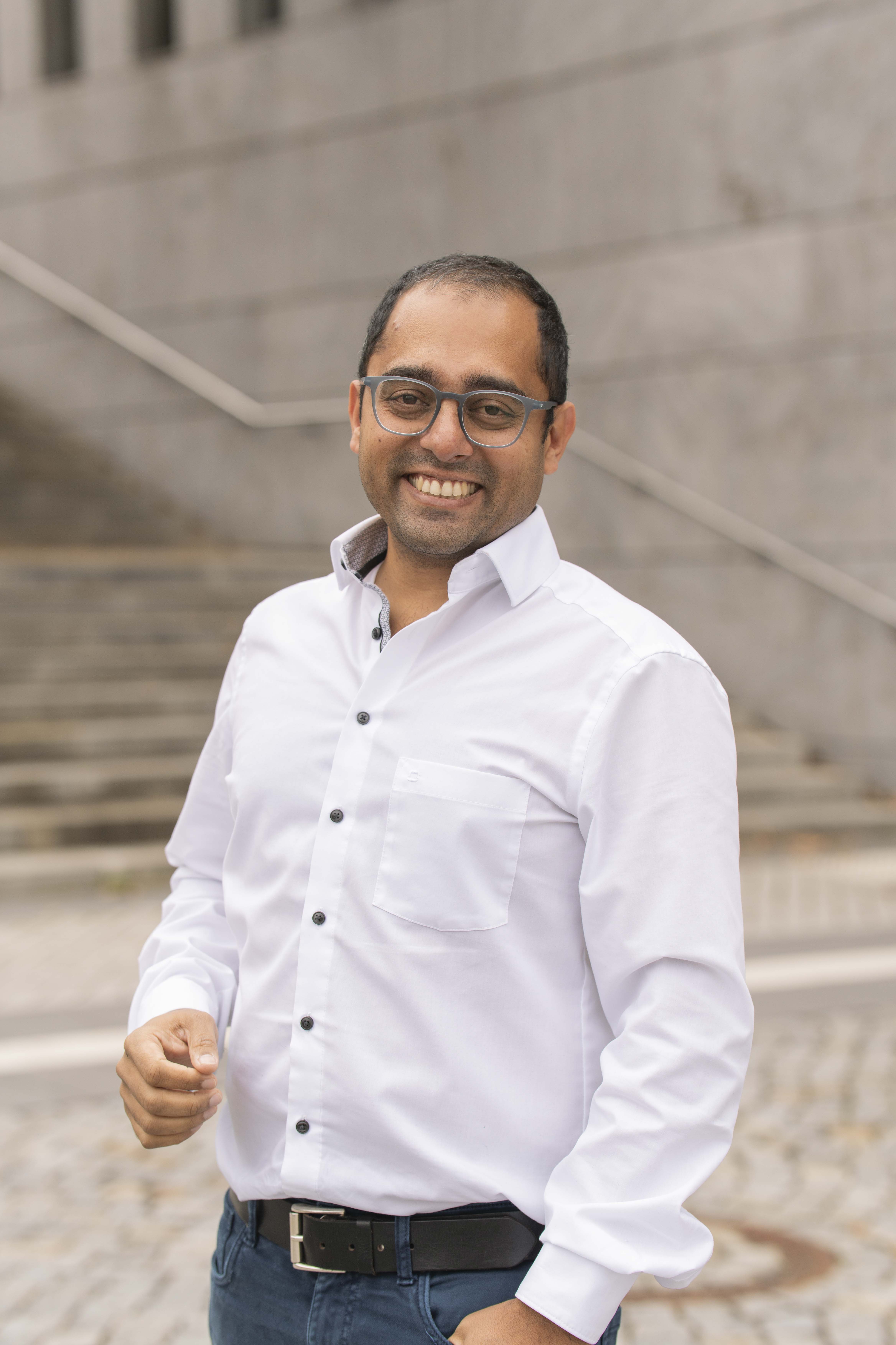 Cyriac Panackal presenting